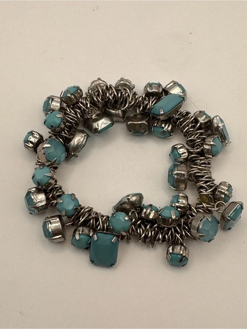 Turquoise Stone Cluster Bracelet - Women Jewelry